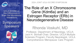 The Role of an X Chromosome Gene (Kdm6a) and an Estrogen Receptor (ERb) in Neurodegenerative Disease