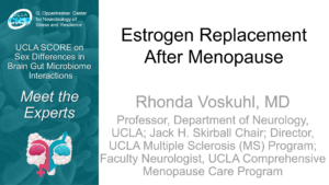 Estrogen Replacement After Menopause